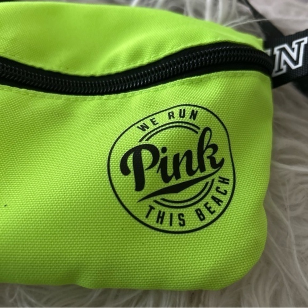 PINK Victoria's Secret Neon Green Waist Bag - Picture 4 of 7
